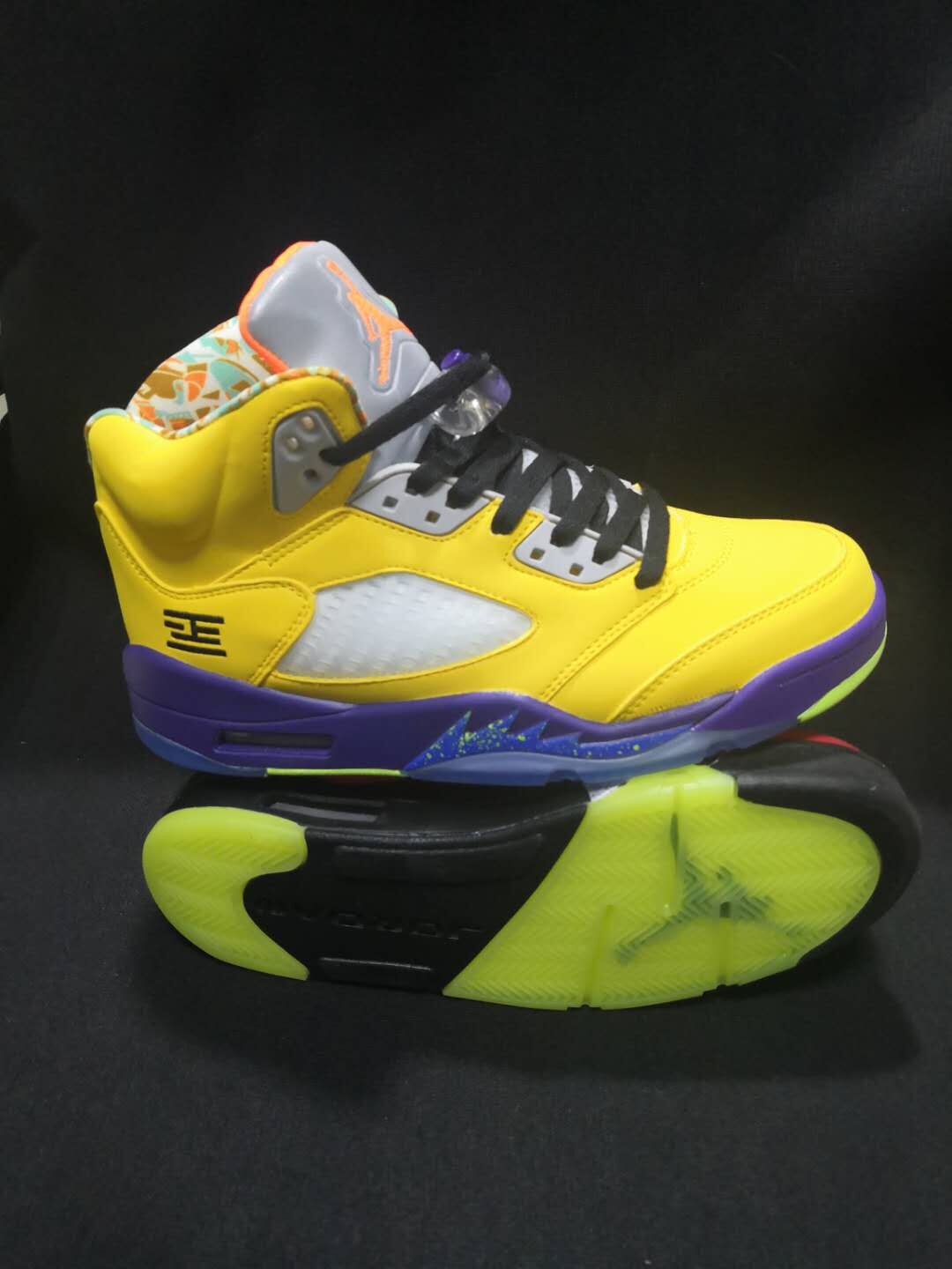 What the AJ5 of 2020 Air Jordan 5 Shoes Red Yellow